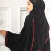 Kaftan Farasha Abaya Basic - Maroon Line