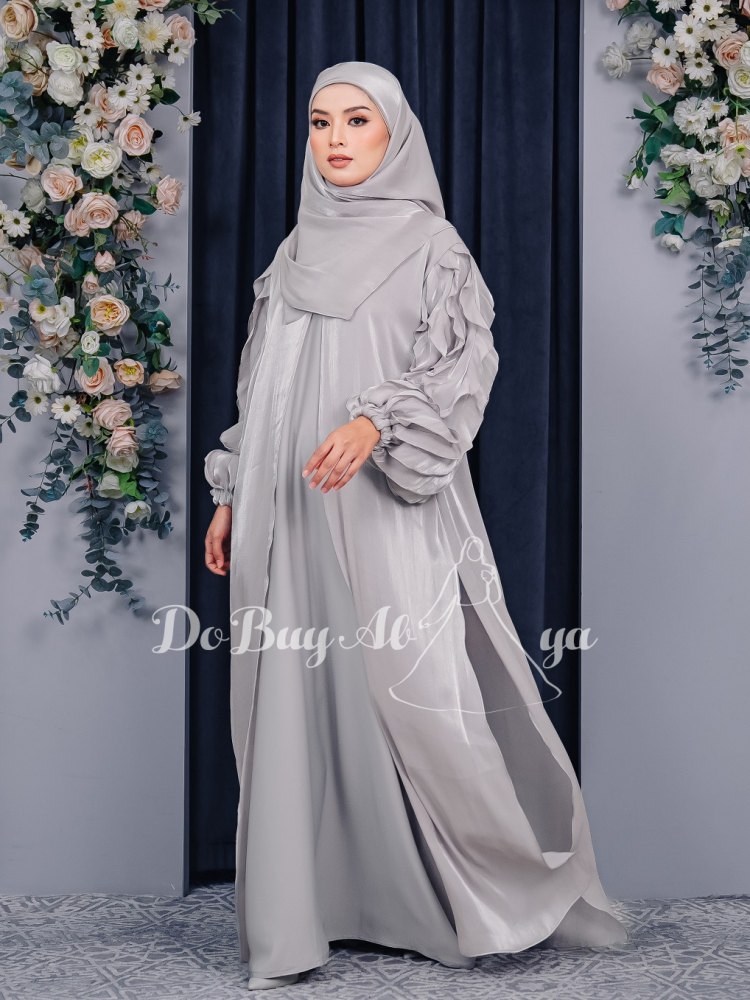 Ready Stocks Inara Ruffle Grey