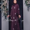 Katniss Abaya Plum