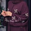 Katniss Abaya Plum