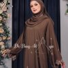 Ready Stocks Songket Abaya 2.0 Dark Brown