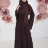 Duchess Abaya in Burgundy