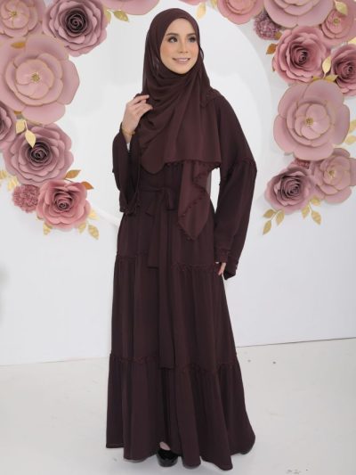 Duchess Abaya in Burgundy