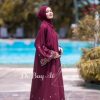Greek Abaya Maroon