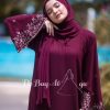 Greek Abaya Maroon