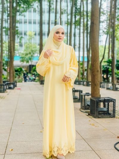 Aria  Abaya Yellow