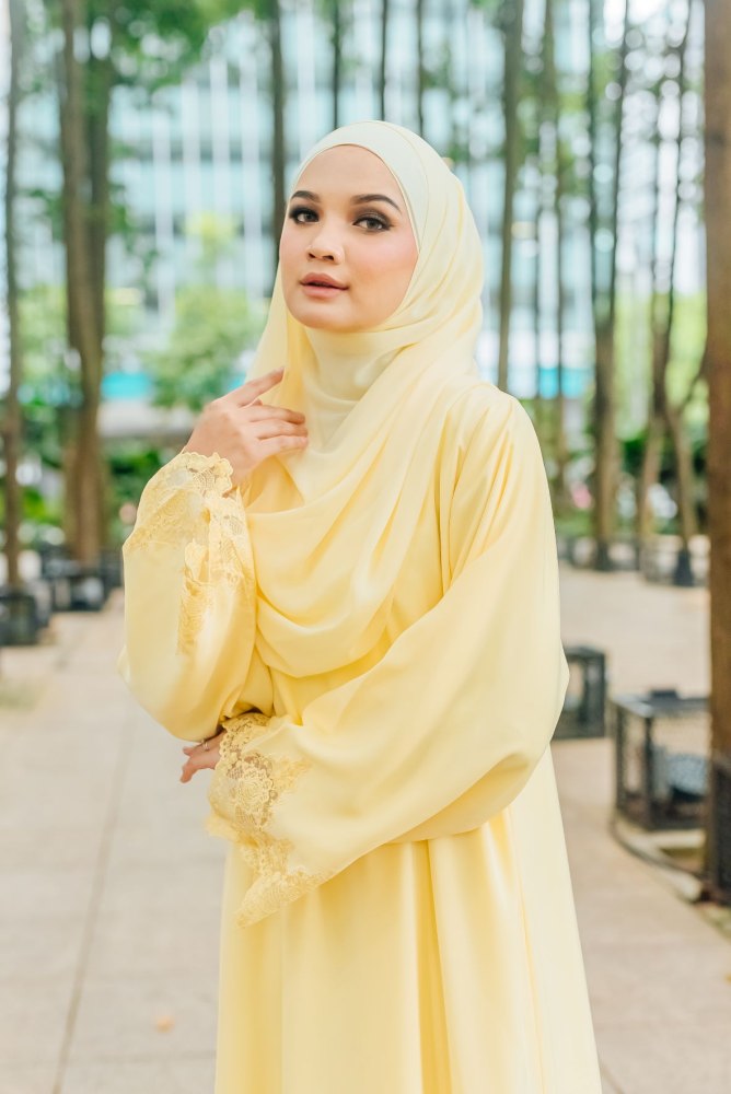Aria  Abaya Yellow