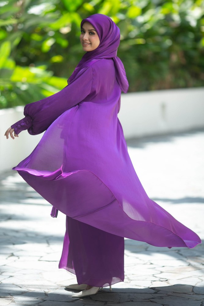 Inara Cuff Sleeves Purple ( Double Layer )