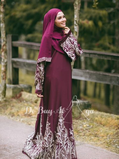 Timeless Abaya Maroon