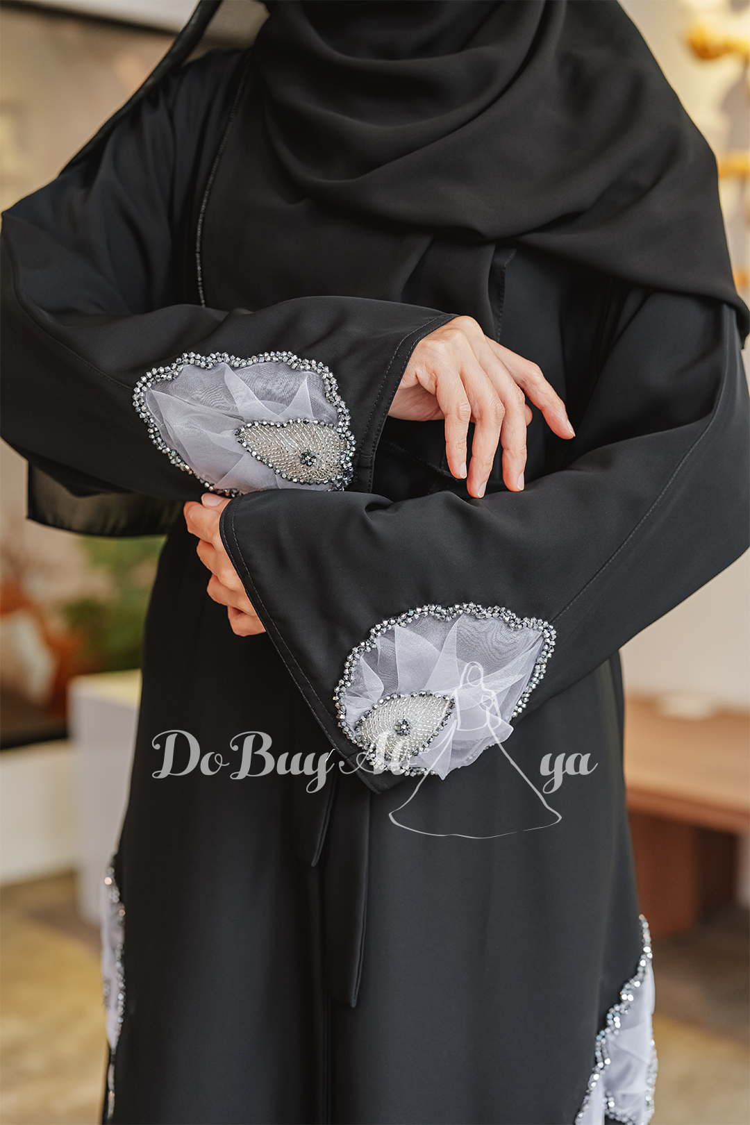 Majestic Black Abaya